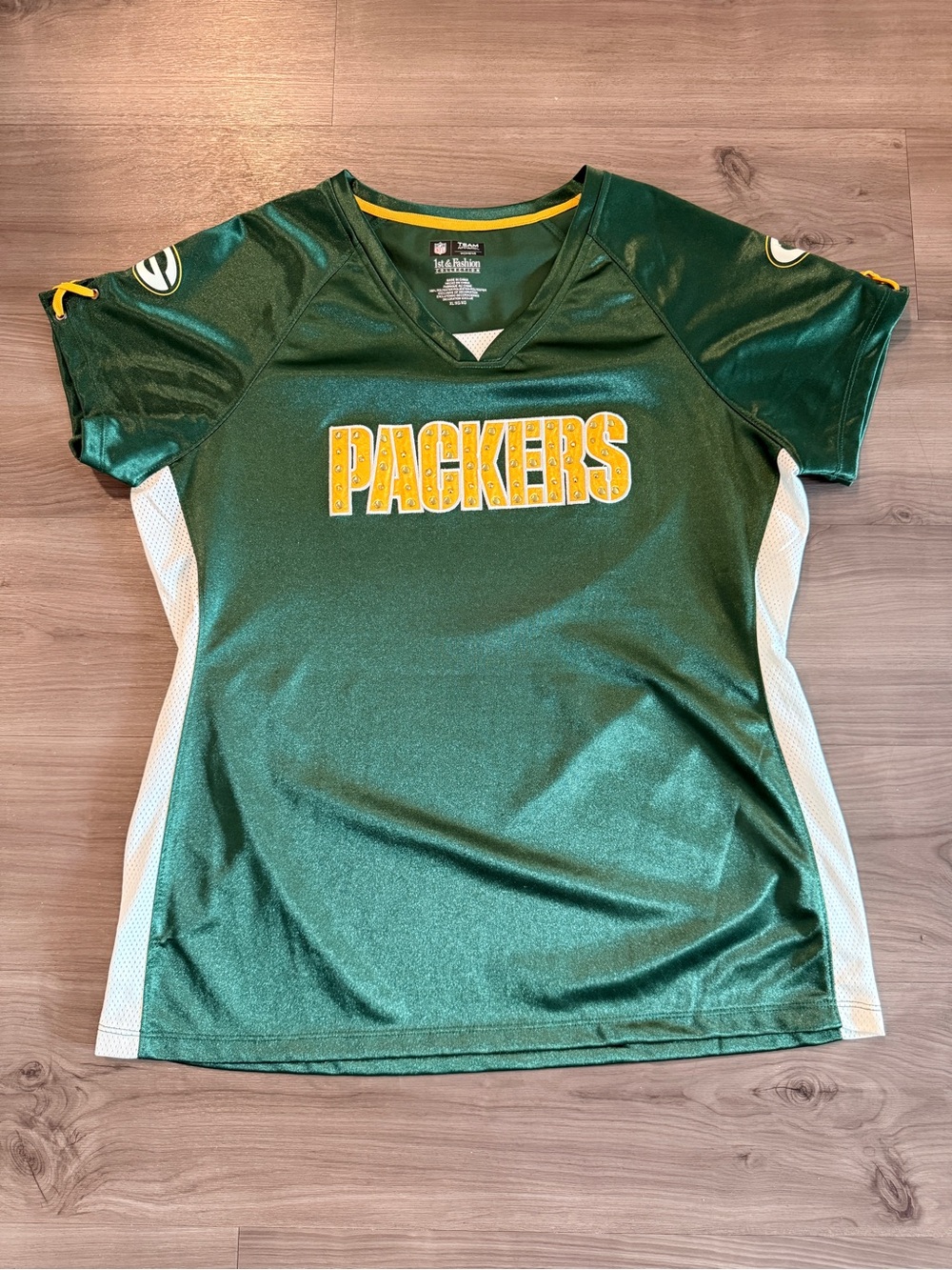 NFL Green & Yellow Packers Women's Short Sleeve Jersey